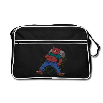 Somnolent - Sac Retro - noir/blanc - Devant