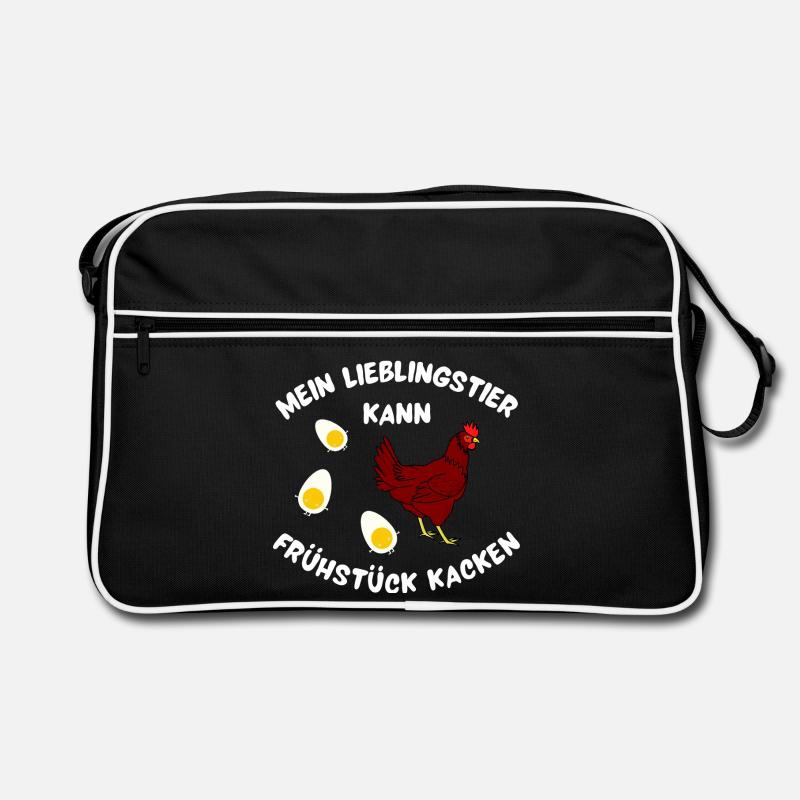 Chicken with breakfast delight design Retro Bag