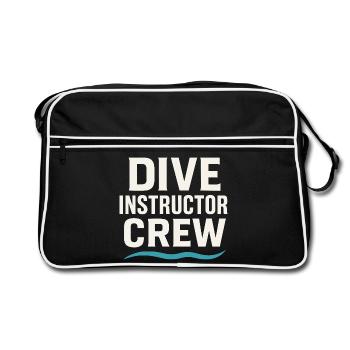 Scuba Instructor Dive Crew Pride Teaching - Retro Bag - black/white - Front
