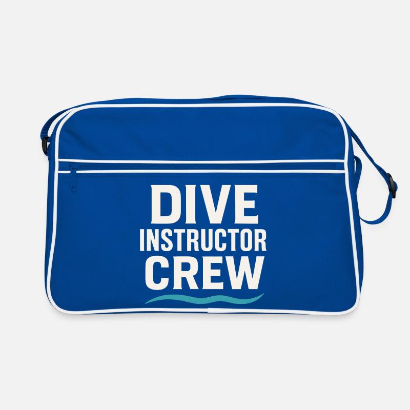 Scuba Instructor Dive Crew Pride Lehren Unter Retro Tasche