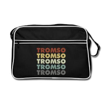 Tromsø - Norway - Norge - Norway - Scandinavia - Retro Bag - black/white - Front