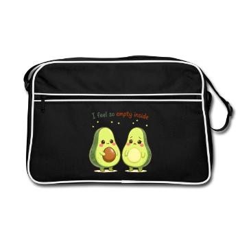 Sweet Avocado Design « Je me sens tellement vide à l’intérieur » - Sac Retro - noir/blanc - Devant