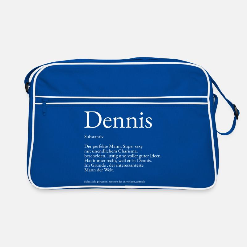 Dennis Dictionary Explanation First name Dennis Retro Bag