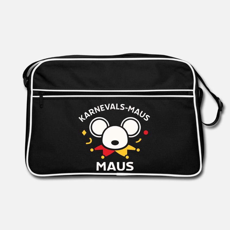 Karnevalsmaus Süßes Faschings-Motiv Geschenk Retro Tasche