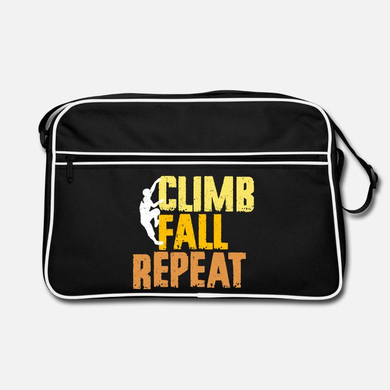 Indoor Climbing Indoor Climbing Climb Fall Repeat Retro Bag