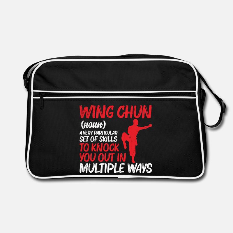 Wing Chun-Ausbilder Kung-Fu-Training Kampfsport Retro Tasche