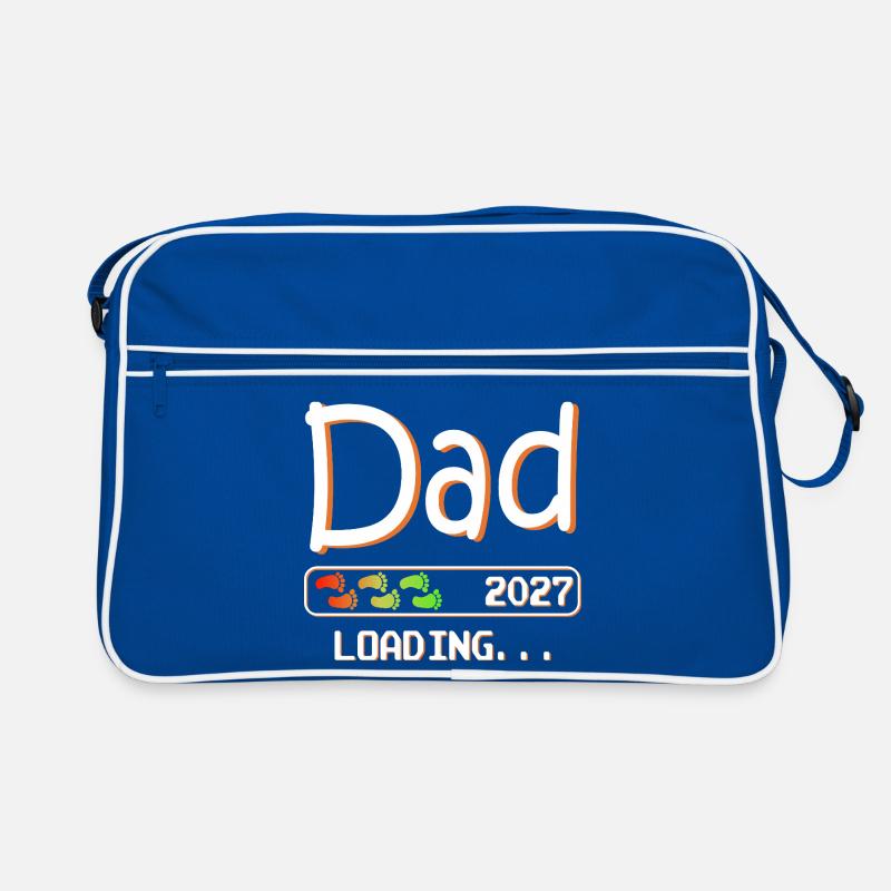 Werdender Papa & Vater, Nachwuchs Dad loading 2027 Retro Tasche