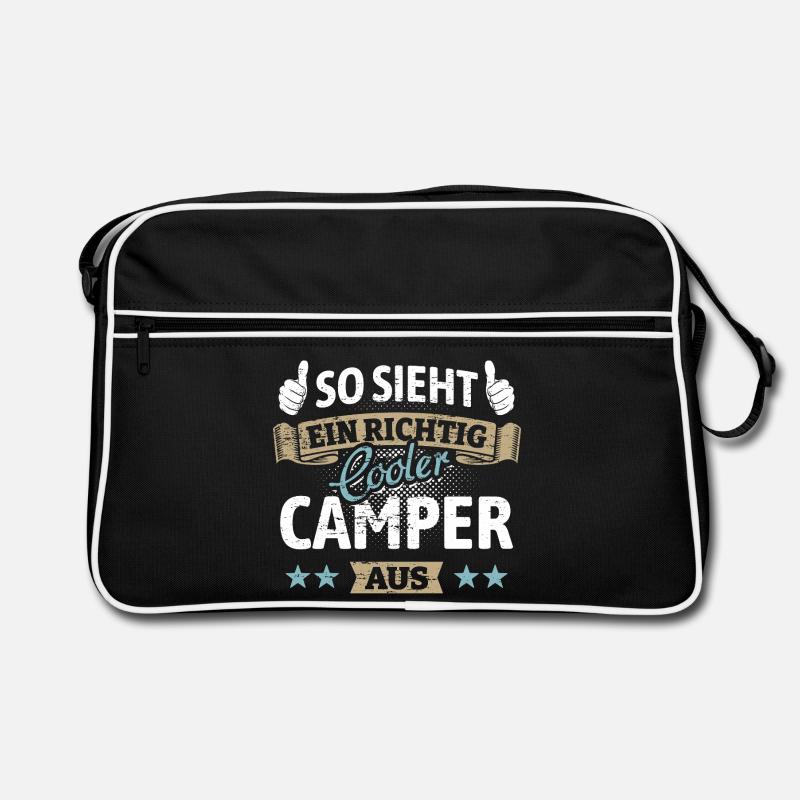 So sieht ein richtig cooler Camper aus - Spruch Retro Tasche
