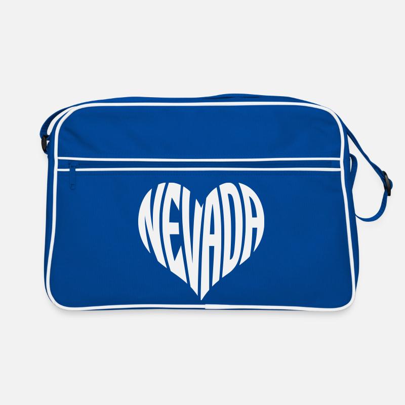 Nevada Herz Typografie Retro Tasche