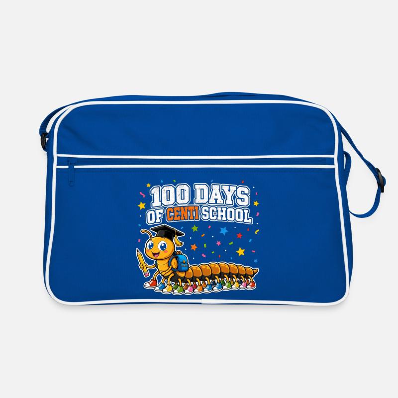 Tausendfüßler 100 Tage Schule Hundert Beine Retro Tasche