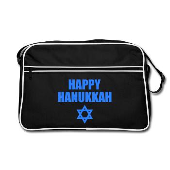 happy hanukkah - Sac Retro - noir/blanc - Devant