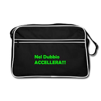 Nel_Dubbio_Accellera!!! - Retro Bag - black/white - Front