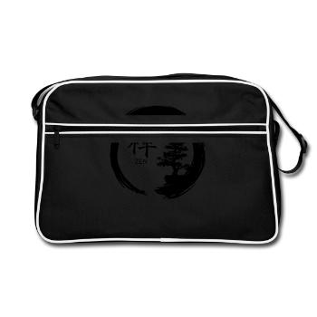 Libérez votre stress avec un style de vie ZEN - Sac Retro - noir/blanc - Devant
