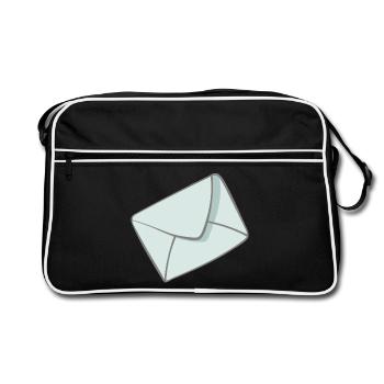 Lettre - Sac Retro - noir/blanc - Devant
