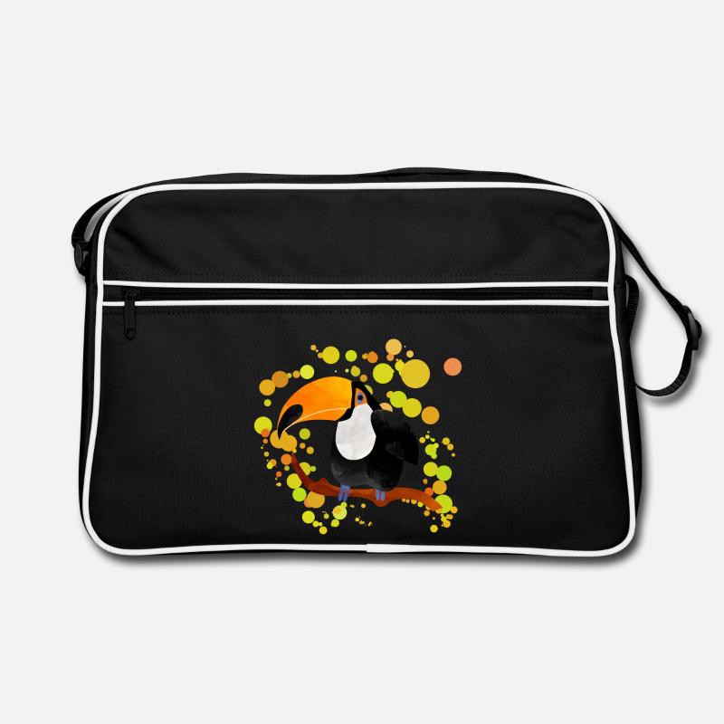 Tukan - Retro Tasche - Schwarz/Weiß