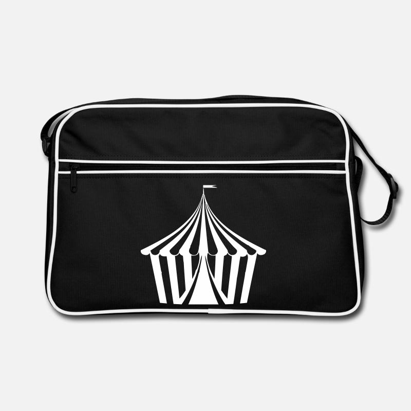 Tente de cirque - Sac Retro - noir/blanc