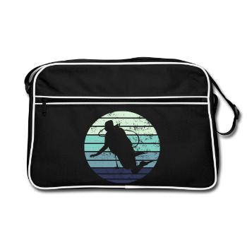 Plongée plongée - Sac Retro - noir/blanc - Devant