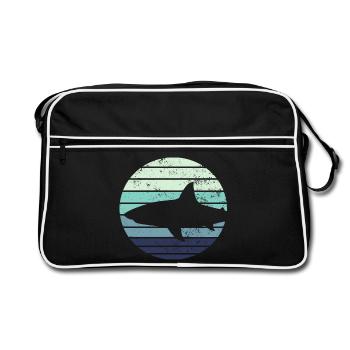 Requins requins - Sac Retro - noir/blanc - Devant