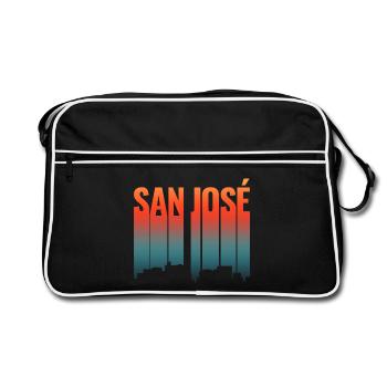 San Jose USA - Retro Bag - black/white - Front