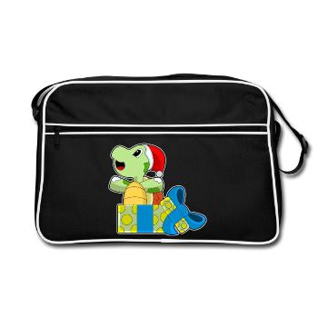 Forfaits de Noël tortue - Sac Retro - noir/blanc - Devant
