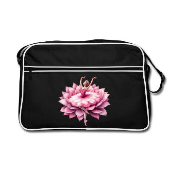 Danseuse de ballet avec tutu - Sac Retro - noir/blanc - Devant