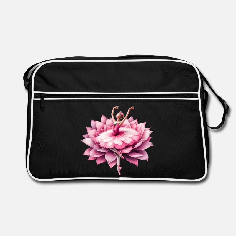 Ballet dancer with tutu Retro Bag