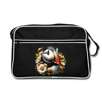Macareux - Sac Retro - noir/blanc - Devant