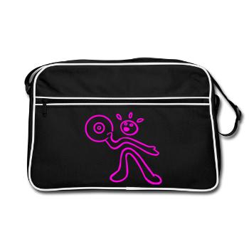 rave DJ - Retro Bag - black/white - Front
