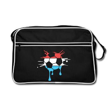 L’équipe des Pays-Bas lâche le ballon de l’équipe des Pays-Bas - Sac Retro - noir/blanc - Devant
