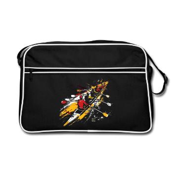 Rowing Team Sketch - Retro Bag - black/white - Front