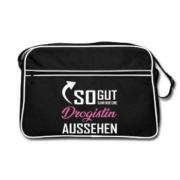 Seul un pharmacien peut avoir l’air aussi bien - Sac Retro - noir/blanc - Devant