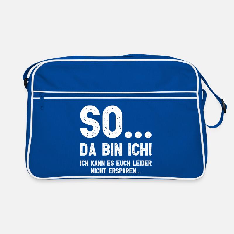 Da bin ich! Ich kann es Euch leider nicht ersparen Retro Tasche