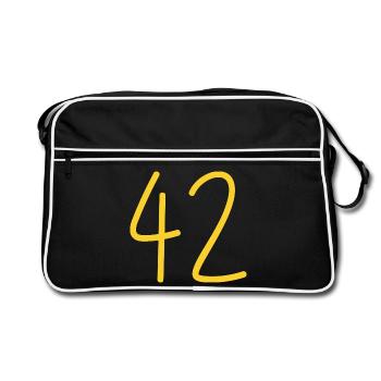 42 - Sac Retro - noir/blanc - Devant