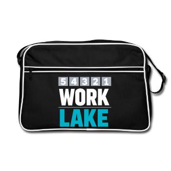 See-wochenende Countdown Zu See-tagen - Retro Tasche - Schwarz/Weiß - Vorne