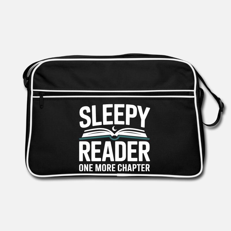 Sleepy Reader One More Chapter Lesen Retro Tasche
