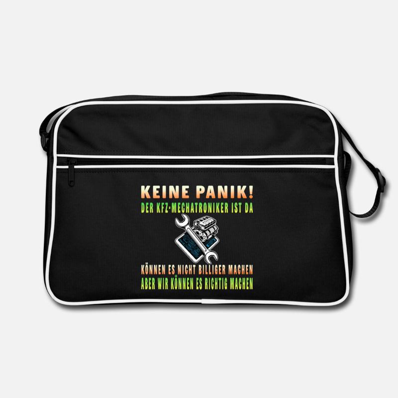 Keine Panik – Der Mechatroniker ist da Retro Tasche