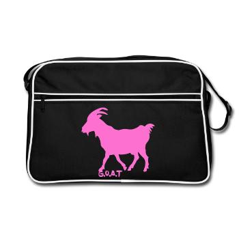 Goat pink G.O.A.T. - Retro Bag - black/white - Front