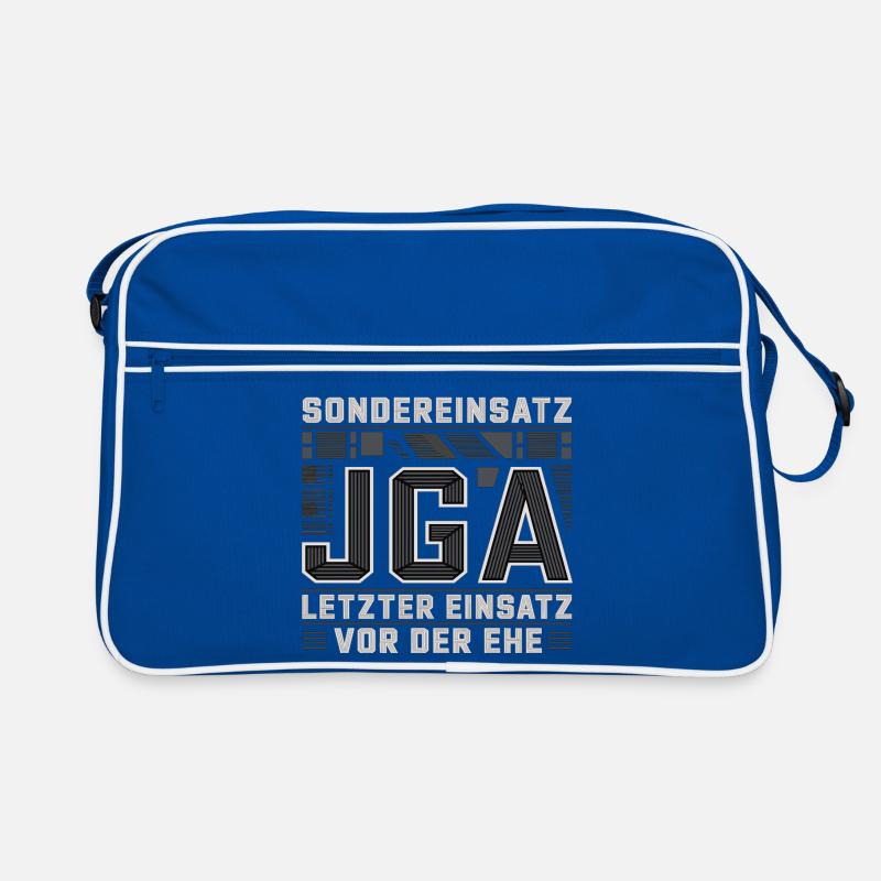  Sondereinsatz JGA – Letzter Einsatz vor der Ehe Retro Tasche