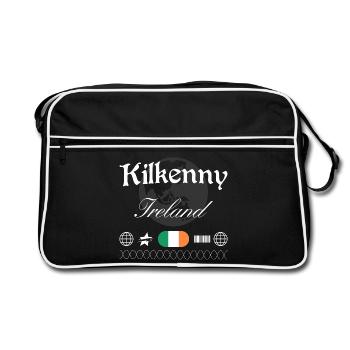 Kilkenny Ireland Streetwear Travel Souvenir - Retro Bag - black/white - Front