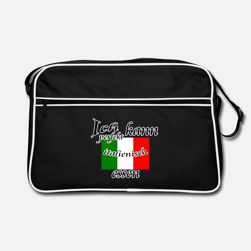 Perfekt Italienisch Geschenk - Retro Tasche - Schwarz/Weiß