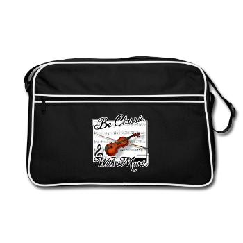 Be classic with Music - Retro Bag - black/white - Front