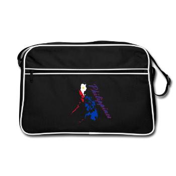 Philippines Flag Map Script - Retro Bag - black/white - Front