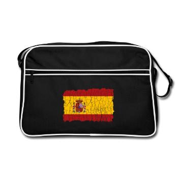 Spain Flag Espania - Retro Bag - black/white - Front
