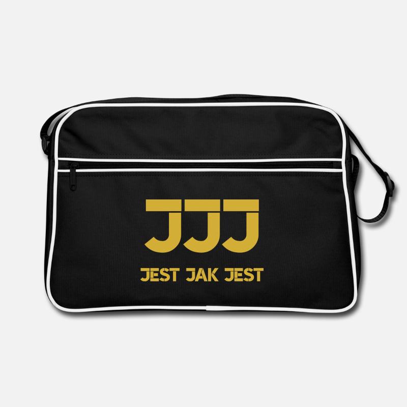 It is what it is - logo - Retro Bag - black/white