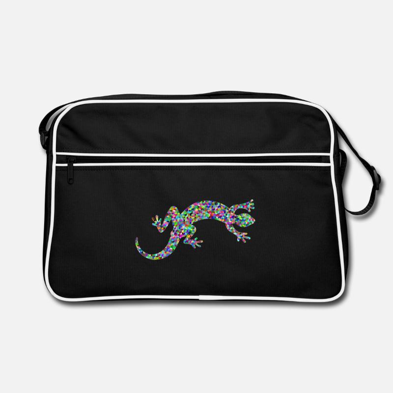 Gecko, Salamander, patterncontest Retro Tasche