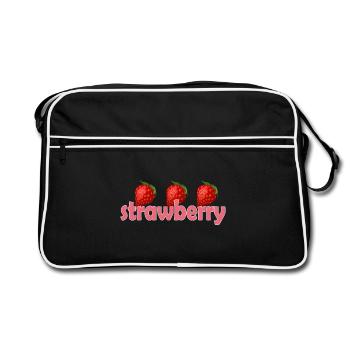 Fraise - Sac Retro - noir/blanc - Devant