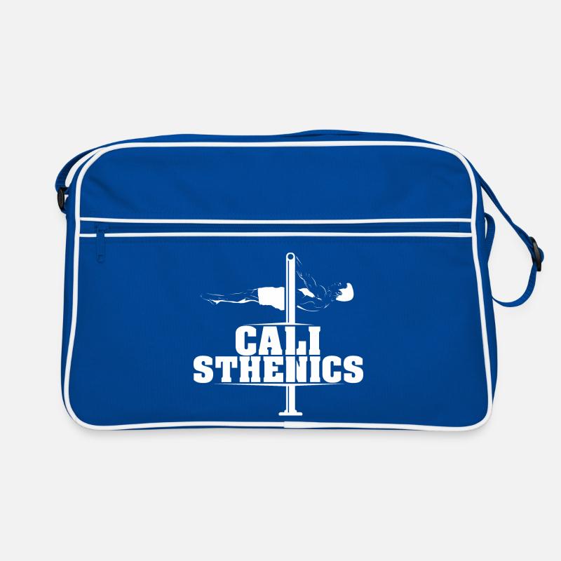 calisthenics frontlever athlet sport training logo Retro Tasche