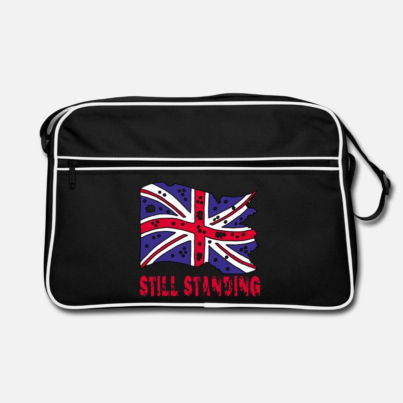 Drapeau anglais déchiré Sac Retro