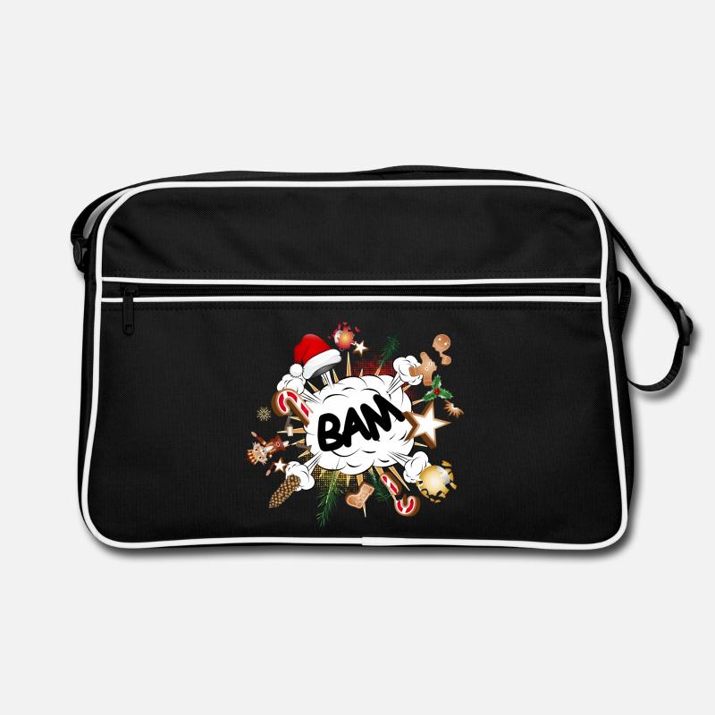 funny comic bubble - stressor Christmas time Retro Bag