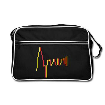 Bourse d’Espagne Rouge Jaune - Sac Retro - noir/blanc - Devant